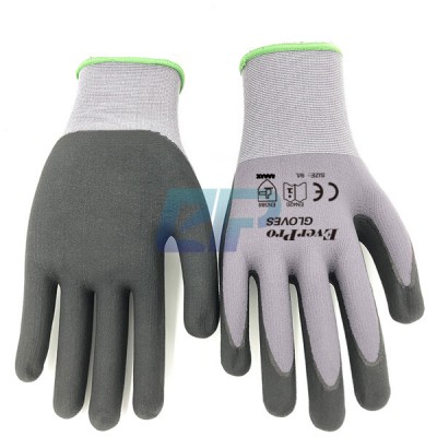 Maixflex 34-874 Ultimate Nitrile Grip Knitwrist Micro Foam Work Glove With EN388 4131X