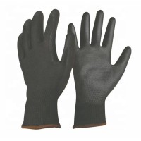 PU coated safety work thin fabric gloves for precision work