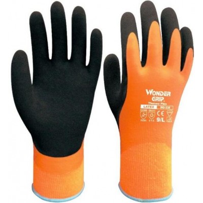 WonderGrip Water-Repellant Insulated Latex Foam Grip Gloves