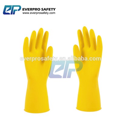 Household and Kitchen Cleaning application Flocklined long sleeve household Latex Glove